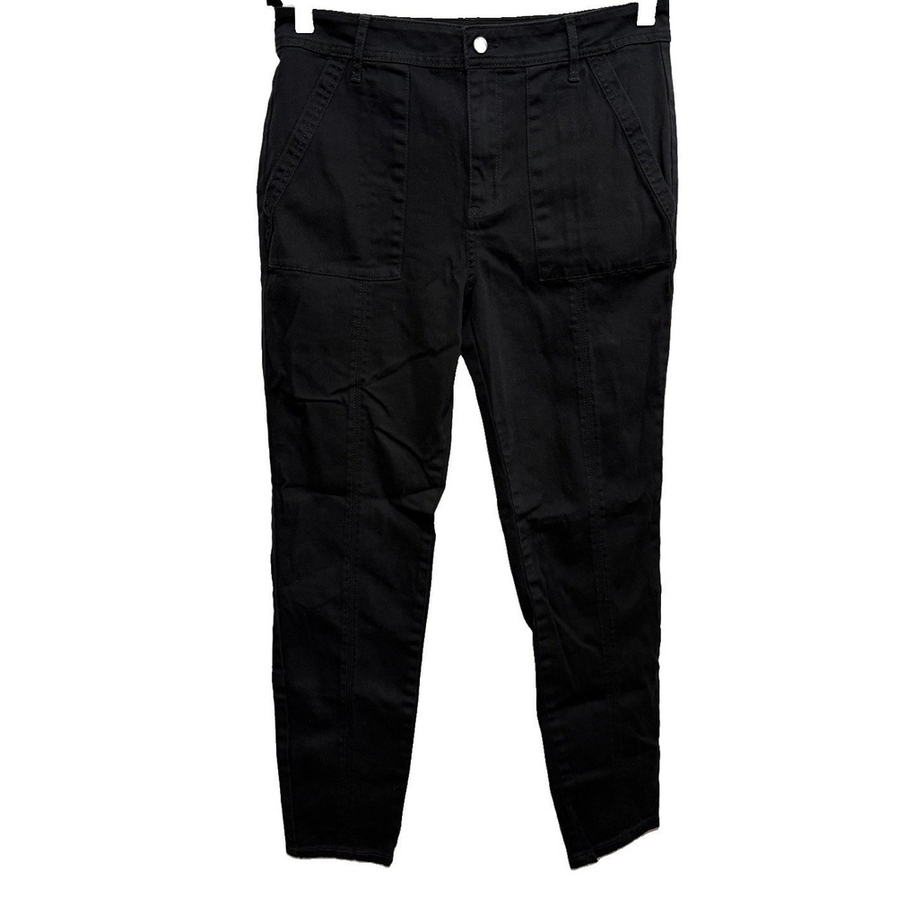 Knox Rose Womens Black High Rise Skinny Ankle Pants Size 10 Stretch Workwear